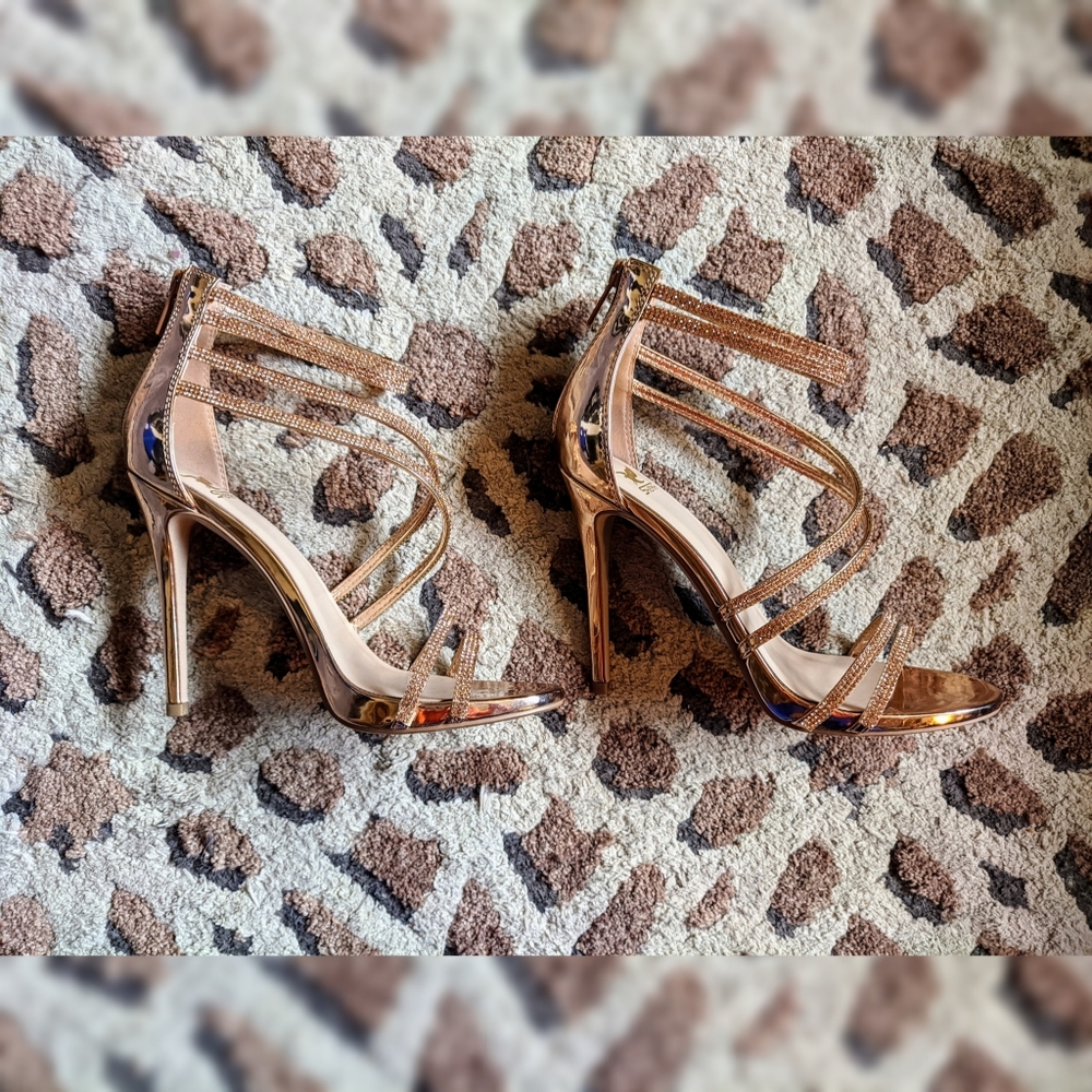 Shiekh Carrie Rose Gold Heels
